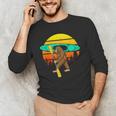 Bigfoot Kayak Paddling Lake Rafts Inflatable Canoe Sasquatch Men's Long Sleeve T-Shirt Bigfoot Kayak Paddling Lake Rafts Inflatable Canoe Sasquatch Men's Long Sleeve T-Shirt