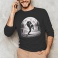 Bigfoot Muay Thai Boxer Martial Arts Sasquatch Men's Long Sleeve T-Shirt