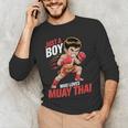 Boys Muay Thai Men's Long Sleeve T-Shirt Boys Muay Thai Men's Long Sleeve T-Shirt