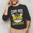 Canoe Beer Campfire Repeat Kayak Canoe Men's Long Sleeve T-Shirt