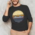 Canoe Canoeing Vintage Sunset Men's Long Sleeve T-Shirt