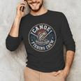 Canoe Fishing Crew Vintage Bass Paddles Men's Long Sleeve T-Shirt Canoe Fishing Crew Vintage Bass Paddles Men's Long Sleeve T-Shirt