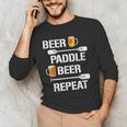 Canoe Kayak Tees Beer Paddle Repeat T-Shirt Men's Long Sleeve T-Shirt Canoe Kayak Tees Beer Paddle Repeat T-Shirt Men's Long Sleeve T-Shirt