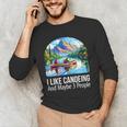 I Like Canoeing And Maybe 3 People Canoe Men's Long Sleeve T-Shirt