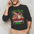 This Is My Christmas Pajama Shirt Drum Kit Christmas Men's Long Sleeve T-Shirt This Is My Christmas Pajama Shirt Drum Kit Christmas Men's Long Sleeve T-Shirt