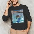 Competitive Swim Team Funny Kitty Cat Swimming Men's Long Sleeve T-Shirt Competitive Swim Team Funny Kitty Cat Swimming Men's Long Sleeve T-Shirt