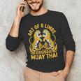 Cute Muay Thai Art For Men Women Kids Muay Thai Lovers Men's Long Sleeve T-Shirt