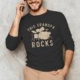 Dieser Opa Rockt Trommzeuger Drummer Musik Drum Kit Men's Long Sleeve T-Shirt