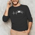 Drum Kit Cardiogram Drum Musician ECG Men's Long Sleeve T-Shirt Drum Kit Cardiogram Drum Musician ECG Men's Long Sleeve T-Shirt