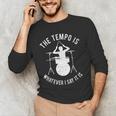 Drum Kit Graphic For a Drummer With Percussion Instruments Men's Long Sleeve T-Shirt