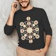 Drummer Drum Kit Mandala Percussionist Music Lover Men's Long Sleeve T-Shirt