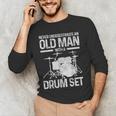 Drummer Drum Kit Vintage Drummer Men's Long Sleeve T-Shirt Drummer Drum Kit Vintage Drummer Men's Long Sleeve T-Shirt