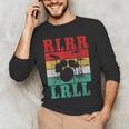 Drummer RLRR LRLL Vintage Drum Kit Men's Long Sleeve T-Shirt Drummer RLRR LRLL Vintage Drum Kit Men's Long Sleeve T-Shirt