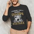Grandpa Drummer Father's Day Drum Kit Men's Long Sleeve T-Shirt Grandpa Drummer Father's Day Drum Kit Men's Long Sleeve T-Shirt