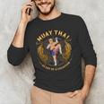 Heart Of a Champion Kickboxing And Muay Thai Trump Men's Long Sleeve T-Shirt