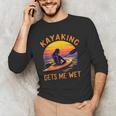 Kayaking Gets Me Wet Kayak Paddling Canoe Adult Joke Sleeveless Men's Long Sleeve T-Shirt Kayaking Gets Me Wet Kayak Paddling Canoe Adult Joke Sleeveless Men's Long Sleeve T-Shirt