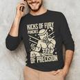 Kicks Of Fury Punches Of Precision Muay Thai Men's Long Sleeve T-Shirt Kicks Of Fury Punches Of Precision Muay Thai Men's Long Sleeve T-Shirt