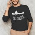 Lake Superior Bear Canoe Upper Peninsula For Yooper Men's Long Sleeve T-Shirt