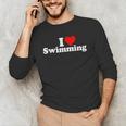 I LOVE HEART SWIMMING Men's Long Sleeve T-Shirt I LOVE HEART SWIMMING Men's Long Sleeve T-Shirt