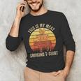 This Is My Meat Smoking Tee BBQ Dad Barbeque Smoker Men's Long Sleeve T-Shirt