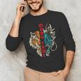 Muay Thai Thai Boxing Dragon Tiger Men's Long Sleeve T-Shirt