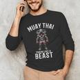 Muay Thai Elephant Kickboxing And Elephant Thai Men's Long Sleeve T-Shirt