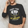 Muay Thai Elephant Martial Arts Thai Boxing Coach Lover Men's Long Sleeve T-Shirt Muay Thai Elephant Martial Arts Thai Boxing Coach Lover Men's Long Sleeve T-Shirt
