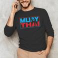 Muay Thai Fighter Boxing Martial Arts Hobby Men's Long Sleeve T-Shirt