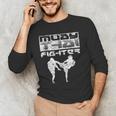 Muay Thai Fighter Boxing Martial Arts Men's Long Sleeve T-Shirt Muay Thai Fighter Boxing Martial Arts Men's Long Sleeve T-Shirt
