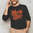 Muay Thai Fighting Muay Thai Coach Men's Long Sleeve T-Shirt Muay Thai Fighting Muay Thai Coach Men's Long Sleeve T-Shirt