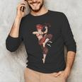 Muay Thai Girl Anime Japan Thaiboxer Kickboxing Muay Thai Men's Long Sleeve T-Shirt