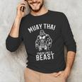 Muay Thai Gorilla Kickboxing And Gorilla Thai Boxing Men's Long Sleeve T-Shirt Muay Thai Gorilla Kickboxing And Gorilla Thai Boxing Men's Long Sleeve T-Shirt