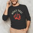 Muay Thai Hobby Boxing Fighter Martial Arts Men's Long Sleeve T-Shirt