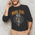 Muay Thai Hobby Martial Arts Fighter Boxing Men's Long Sleeve T-Shirt