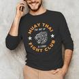 Muay Thai MMA Fight Tattoo Tiger Art Of 8 Limbs Kickboxing Men's Long Sleeve T-Shirt