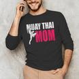 Muay Thai Mom Women Boxing Kickboxing MMA Muay Thai Men's Long Sleeve T-Shirt