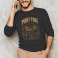 Muay Thai Nak Muay Vintage Thai Boxing Warrior Art Men's Long Sleeve T-Shirt