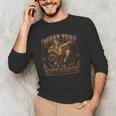 Muay Thai Power Vintage Thai Boxing Warrior Fighter Monkey Men's Long Sleeve T-Shirt