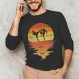 Muay Thai Shirt Retro Sunset 70s Vintage Muay Thai Men's Long Sleeve T-Shirt Muay Thai Shirt Retro Sunset 70s Vintage Muay Thai Men's Long Sleeve T-Shirt