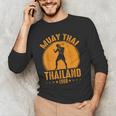 Muay Thai Thailand 1968 Slogan Sport Men's Long Sleeve T-Shirt Muay Thai Thailand 1968 Slogan Sport Men's Long Sleeve T-Shirt