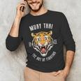 Muay Thai Tiger Thai Boxing Men's Long Sleeve T-Shirt Muay Thai Tiger Thai Boxing Men's Long Sleeve T-Shirt