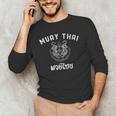 Muay Thai Twin Tiger Kickboxing MMA T-Shirt Men's Long Sleeve T-Shirt Muay Thai Twin Tiger Kickboxing MMA T-Shirt Men's Long Sleeve T-Shirt