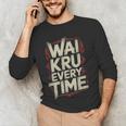 Muay Thai Wai Kru Respect Ritual Ceremony Fighter Identity Men's Long Sleeve T-Shirt