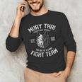Muay Thai Wolf Fight Team Nak Muay Kickboxing Men's Long Sleeve T-Shirt Muay Thai Wolf Fight Team Nak Muay Kickboxing Men's Long Sleeve T-Shirt