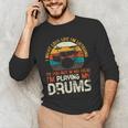 Musician Drummer Music Lover Drum Kit Men's Long Sleeve T-Shirt Musician Drummer Music Lover Drum Kit Men's Long Sleeve T-Shirt
