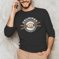 Percussion Drum Sticks Drummer Quote Drum Kit T-Shirt Men's Long Sleeve T-Shirt Percussion Drum Sticks Drummer Quote Drum Kit T-Shirt Men's Long Sleeve T-Shirt