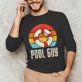 Pool Guy Swimming Attendant Attendants Rescuer Men's Long Sleeve T-Shirt