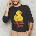 Pool Swimming Day Men's Long Sleeve T-Shirt Pool Swimming Day Men's Long Sleeve T-Shirt