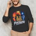 Portaging Canoe Wilderness Adventure Scenic Graphic Men's Long Sleeve T-Shirt