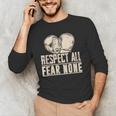 Respect All Fear None Muay Thai Men's Long Sleeve T-Shirt Respect All Fear None Muay Thai Men's Long Sleeve T-Shirt
